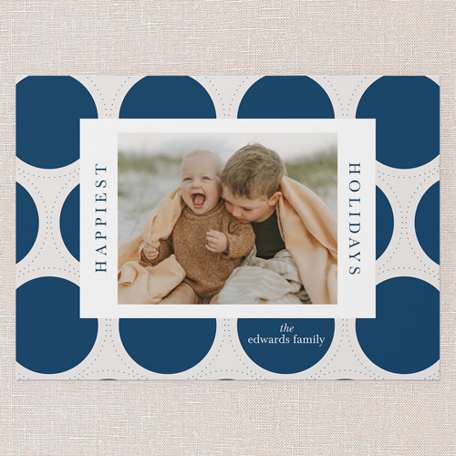 Sugarplum Vibes Holiday Card, Blue, 5x7 Flat, Holiday, Matte, Signature Smooth Cardstock, Square, Nautical