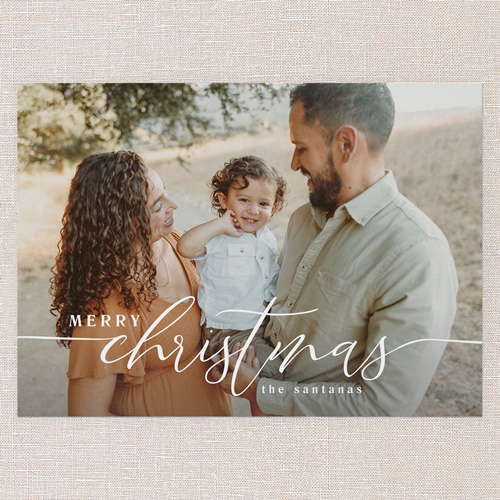 Timeless Tidings Holiday Card, White, 5x7 Flat, Christmas, Standard Smooth Cardstock, Square, White