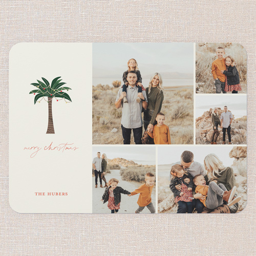 Desert Icons Holiday Card, Beige, 5x7 Flat, Christmas, Matte, Signature Smooth Cardstock, Rounded, Beige