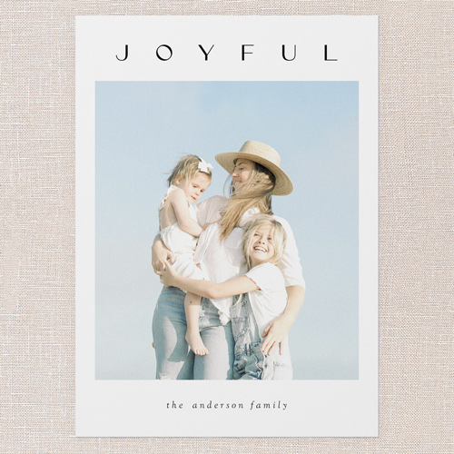 Minimal Magic Holiday Card, White, 5x7 Flat, Holiday, Standard Smooth Cardstock, Square, White