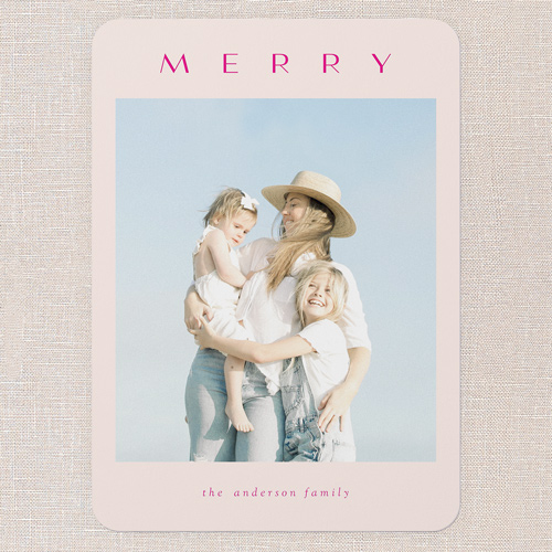 Cute Pink Christmas Card