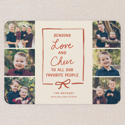 Favorite People Holiday Card, Beige, 5x7 Flat, Holiday, Standard Smooth Cardstock, Rounded, Cream