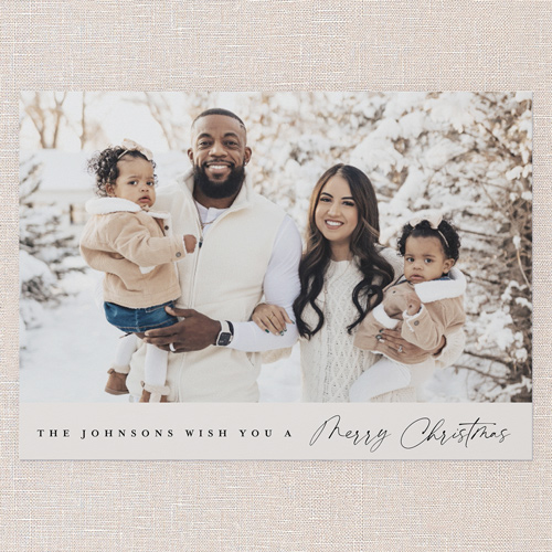 Traditional Tranquility Holiday Card, Beige, 5x7 Flat, Write Your Own, Matte, Signature Smooth Cardstock, Square, Cream