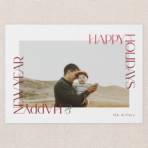 Radiant Reflections Holiday Card, Red Foil, White, 5x7 Flat, Holiday, Matte, Signature Smooth Cardstock, Square, White