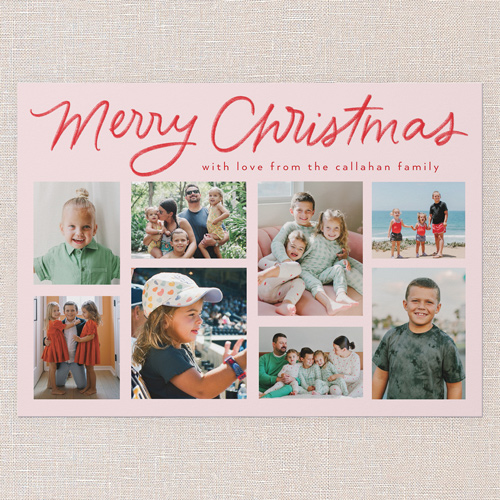 Joining Joy Holiday Card, Pink, 5x7 Flat, Christmas, Standard Smooth Cardstock, Square, Magnolia