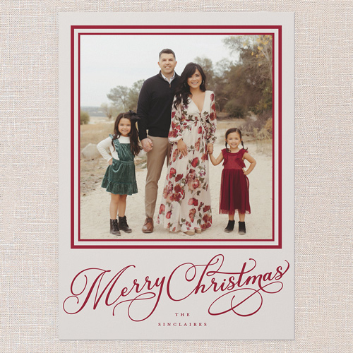 Signed Impressions Holiday Card, Grey, none, 5x7 Flat, Christmas, 100% Recycled Cardstock , Square, Whisper Gray