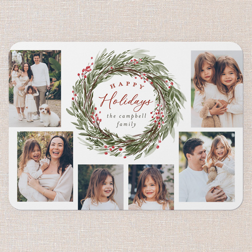 White Botanical Holiday Cards