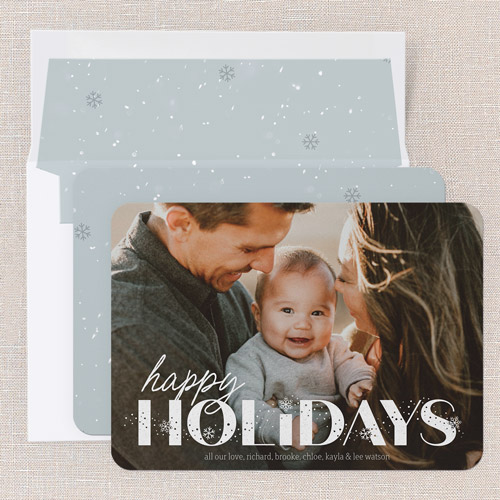 Snowflake Overlay 5x7 Stationery Card by Petite Lemon | Shutterfly
