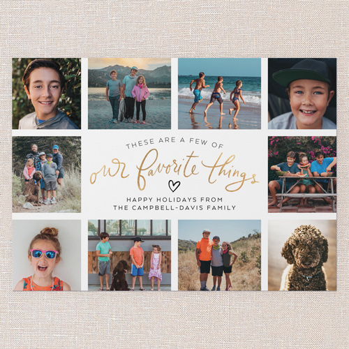 Heartfelt List Holiday Card, White, 5x7 Flat, Holiday, Matte, Signature Smooth Cardstock, Square, White