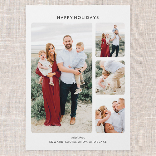 Simple Gathering Holiday Card, White, 5x7 Flat, Holiday, Standard Smooth Cardstock, Square, White