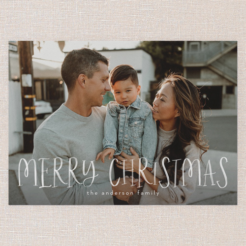 Whimsy Border Holiday Card, White, 5x7 Flat, Christmas, Standard Smooth Cardstock, Square, White