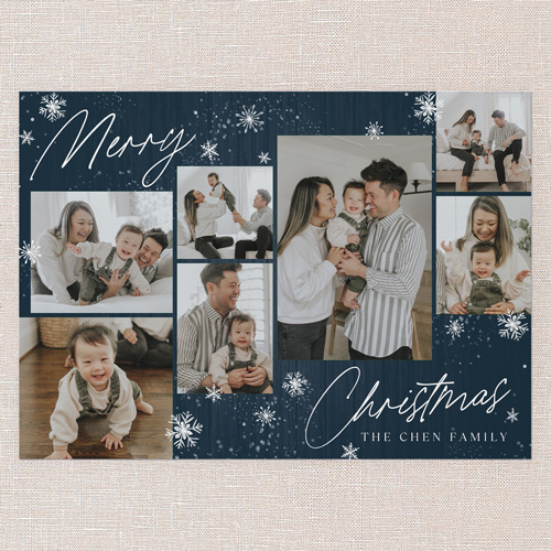 Winterwood Wishes Holiday Card, Blue, 5x7 Flat, Christmas, Matte, Signature Smooth Cardstock, Square, Nautical