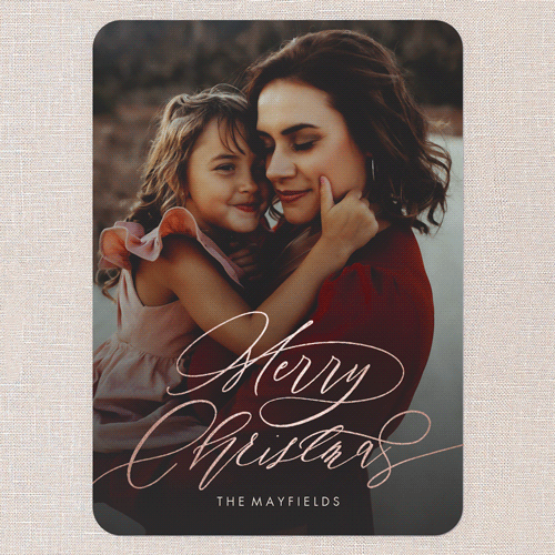 Elegant Christmas Card For Sister
