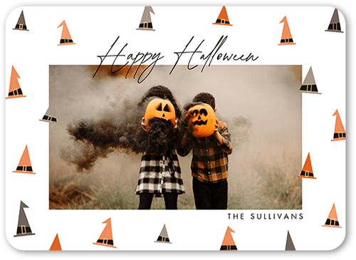 Witch Frame Halloween Card, White, 5x7 Flat, Matte, Signature Smooth Cardstock, Rounded