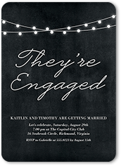 luminous engagement engagement party invitation
