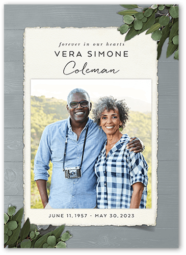 Refined Reflections Sympathy Card, Grey, 5x7 Flat, Matte, Signature Smooth Cardstock, Square, Metal