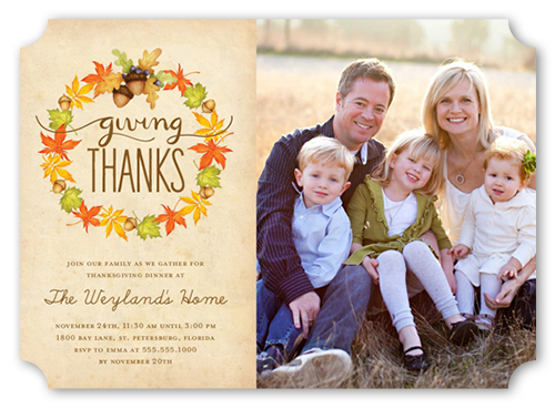 Thanksgiving Invitations