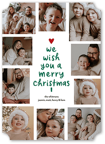 Big and Musical Christmas Card, White, 5x7, Christmas, Matte, Signature Smooth Cardstock, Ticket