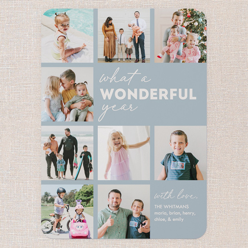 So Wonderful New Year's Card, Grey, 5x7 Flat, New Year, Standard Smooth Cardstock, Rounded, Cool Gray