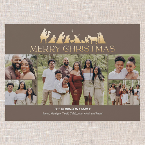 Red Christmas Card For Family