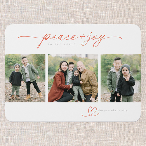 Serene Peace Religious Christmas Card, White, 5x7 Flat, Religious, Matte, Signature Smooth Cardstock, Rounded, White