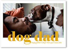 dog dad fathers day card