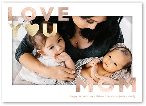 Wonderful Woman Mother's Day Card, White, 5x7 Flat, Standard Smooth Cardstock, Square, White