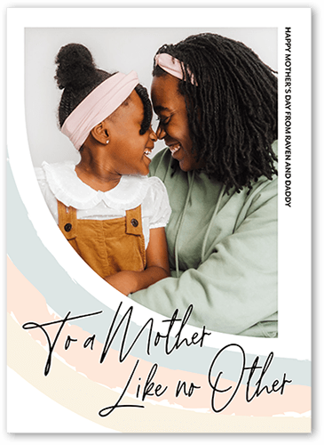 Like No Other Mother's Day Card, White, 5x7 Flat, 100% Recycled Cardstock , Square