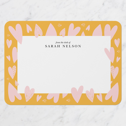 Heart Splat Personal Stationery, Rounded Corners