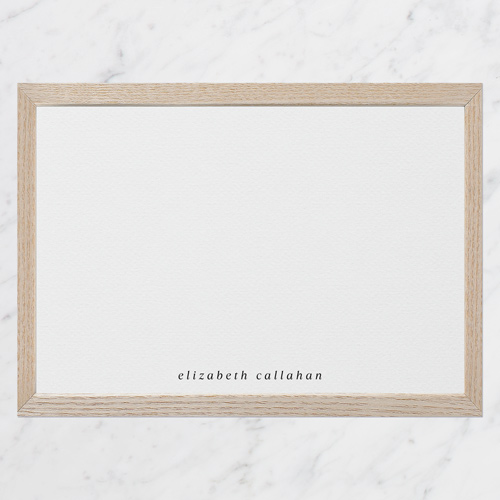 Wooden Fringe Personal Stationery, Square Corners