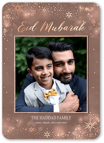 Lustrous Background Eid Card, Rounded Corners
