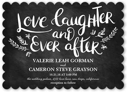  Love And Laughter Forever Wedding Invitations Shutterfly