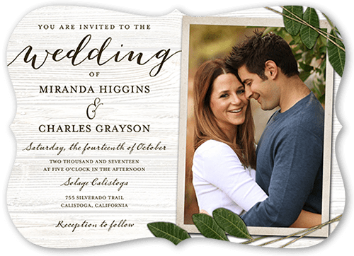 Ingrained Love Wedding Invitation, Beige, Matte, Signature Smooth Cardstock, Bracket