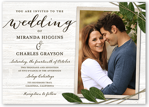 Ingrained Love Wedding Invitation, Beige, Luxe Double-Thick Cardstock, Square