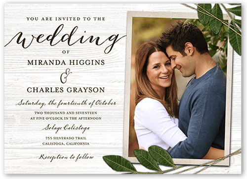 Ingrained Love Wedding Invitation, Beige, Matte, Signature Smooth Cardstock, Square