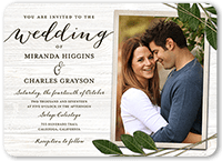 ingrained love wedding invitation 5x7 flat