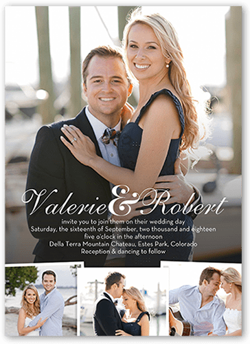 Simply Radiant 5x7 Wedding Invitations | Shutterfly