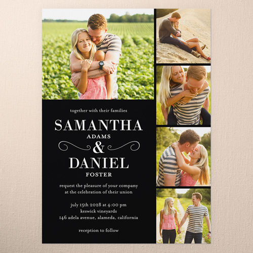 Black And White Wedding Cards
