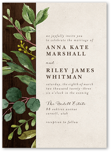 Elegant Floral Wedding Invitations