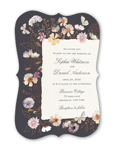 Rose Gold Foil Wedding Invitations