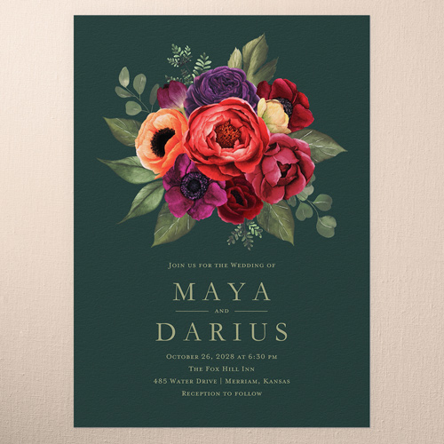 Elegant Black Wedding Invitations