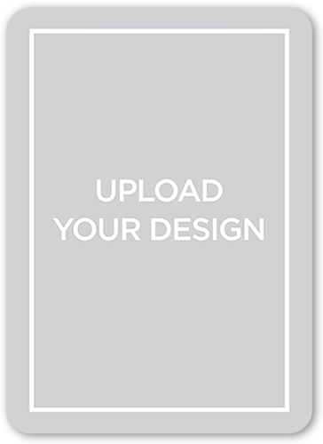 Upload Your Own Design Custom Greeting Card, White, Matte, Signature Smooth Cardstock, Rounded