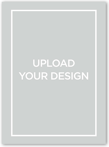 Upload Your Own Design Save The Date, White, Signature Smooth Cardstock, Square