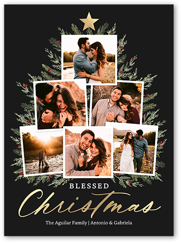 Decorated With Memories Holiday Card, Black, 6x8 Flat, Religious, 100% Recycled Cardstock , Square