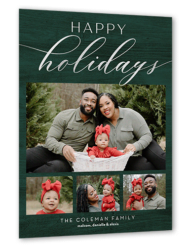 Silver Foil Holiday Card