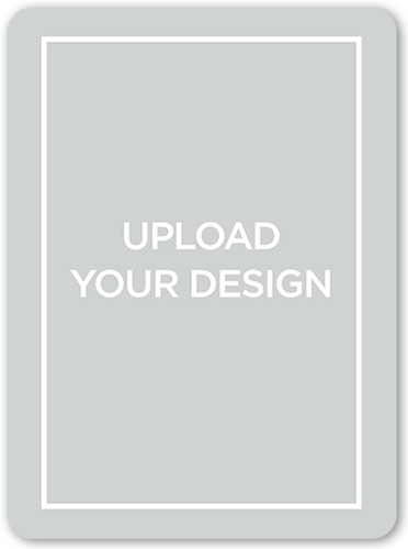 Upload Your Own Design Holiday Invitation, White, Signature Smooth Cardstock, Rounded