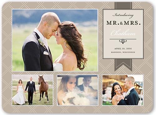 Elegant Introduction 6x8 Stationery Card By Yours Truly Shutterfly