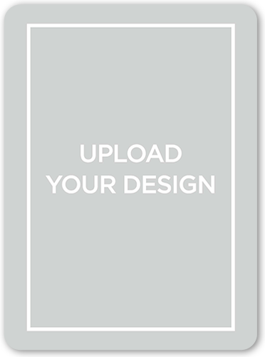 Upload Your Own Design Easter Card, White, Pearl Shimmer Cardstock, Rounded, White