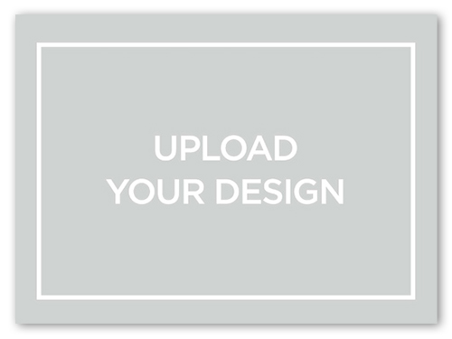Upload Your Own Design Christmas Card, White, White, Matte, Signature Smooth Cardstock, Square