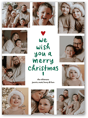 Big and Musical Christmas Card, White, 6x8 Flat, Christmas, Matte, Signature Smooth Cardstock, Square